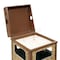 Global Industrial Square Outdoor Can, Brown, Steel, 13-1/2 in 239576BN - alternate 7